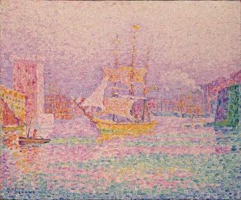 (image for) Handmade oil painting Copy paintings of famous artists Paul Signac paintings, The Harbour at Marseill